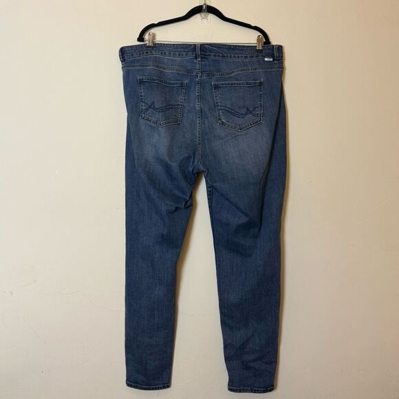 Rebel Wilson Rebel Angels The Pin Up Skinny Jean, 20W Medium Blue Whisker Wash - Picture 4 of 13